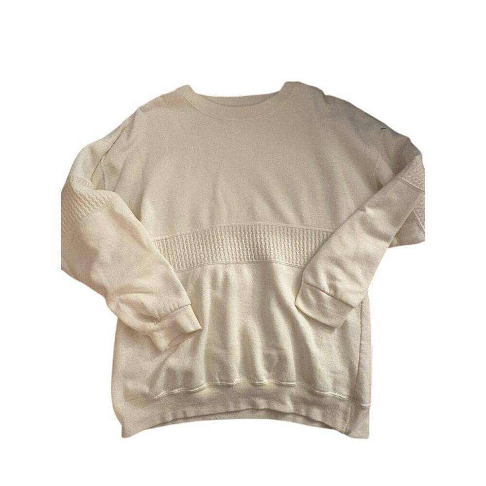 Vintage Vintage 1980s Mervyns Cheetah Brand Pullover Ecru Sweater Unisex M